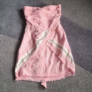 Free People strapless mini dress